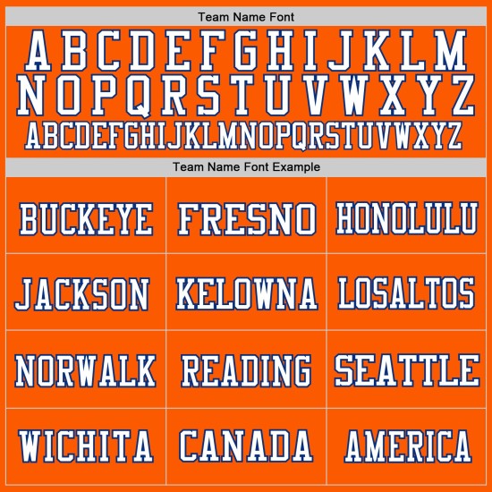 Custom Orange White-Royal Mesh Authentic Throwback Football Jersey