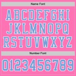 Custom Pink Light Blue-White Mesh Authentic Football Jersey