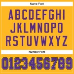 Custom Gold Purple-Black Mesh Authentic Football Jersey